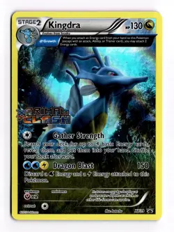 Kingdra XY39 Primal Clash Pre Release Stamped Black Star Promo Pokemon Card NM - Image 1