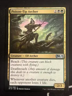 1x Poison-Tip Archer (220) Core Set 2019 M19 LP MTG Magic the Gathering x1 MKE - Image 1