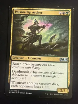 1x Poison-Tip Archer (220) Core Set 2019 M19 LP MTG Magic the Gathering x1 MKE - Image 3