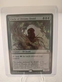 MTG Magic the Gathering Circle of Dreams Druid (foil) AFR Forgotten Realms NM - Image 1