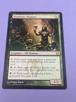 MTG Magic: Return to Ravnica: Deathrite Shaman #213/274 Rare - LP - Image 1