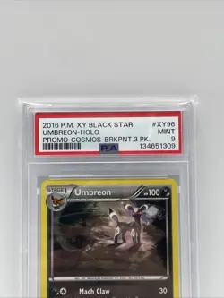 Pokemon - Umbreon XY Promo 3 Pack Blisters - Cosmos #XY96 PSA 9 NEW CERT NUMBER - Image 3