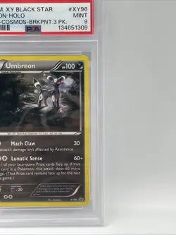 Pokemon - Umbreon XY Promo 3 Pack Blisters - Cosmos #XY96 PSA 9 NEW CERT NUMBER - Image 5