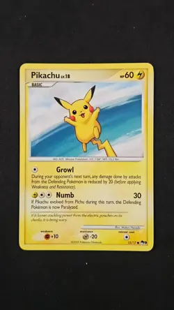 Pokemon - Pop Series 9 - Pikachu Non Holo 15/17 - Image 1