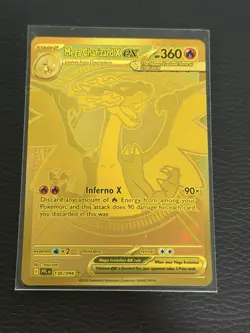 Pokemon TCG Mega Charizard X EX gold 130/094 - Image 1