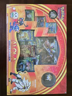 Pokemon Alola Collection Box Solgaleo XY Evolutions Fates Collide SEALED - Image 1