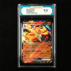 TQG 9.5 MINT+ 2023 Pokemon JPN Charizard ex 006/165 RR - Image 1