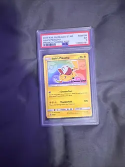 Pokemon TCG Ash's Pikachu SM108 2017 LP/NM Condition - Image 1