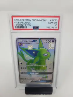 Espeon GX Full Art #SV60 Hidden Fates Shiny Vault Pokemon PSA 10 GEM 2019 - Image 1