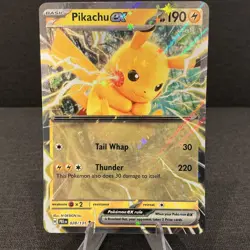 Pikachu ex 028/131 Prismatic Evolutions Double Rare Holo Pokemon TCG Card - Image 1