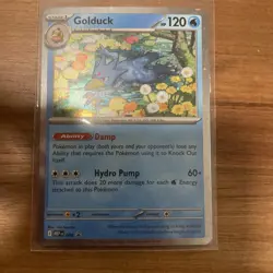Pokemon TCG Golduck 008 ME NM Mega Evolution Cosmos Holo Black Star Promo Card - Image 1