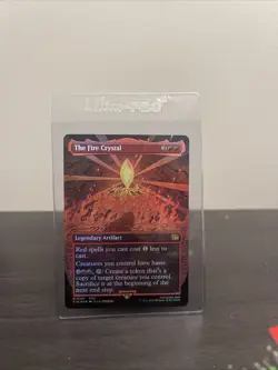 The Fire, 3x Wind Crystal (Borderless) Final Fantasy Foil, Water Crystal Nonfoil - Image 1