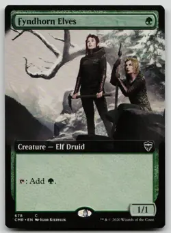 Fyndhorn Elves (Extended Art) C Commander Legends 678 NM - Image 1
