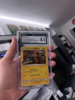 Pokemon Detective Pikachu Holo Promo ENG. SM190 Det. Pikachu CGC 8,5 Gem Mint - Image 1