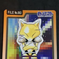Pokemon Abra 063 Bandai Carddass + Poker Card Pocket Monsters Japan Light Played - Image 3