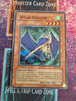 Yu-Gi-Oh! Spear Dragon LOD-035 Super Rare 1st Edition NM/LP - Image 1