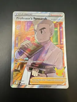 Pokemon Card Professor's Research 024/025 Full Art Celebrations - Image 1