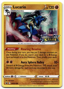 Lucario - Promo SWSH: Sword & Shield Promo Cards SWSH186 NM Pokemon - Image 1