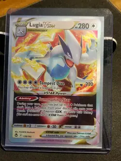 Lugia Vstar 139/195 Silver Tempest MINT/NEAR MINT Full Art Pokemon Card - Image 1