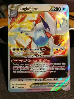 Lugia Vstar 139/195 Silver Tempest MINT/NEAR MINT Full Art Pokemon Card - Image 3