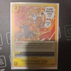 One Piece Card Game The Three Brothers ST13-017 Flame Dragon King Foil English - Image 1