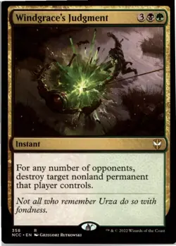 Windgrace's Judgment R Commander: Streets of New Capenna 358 NM - Image 1