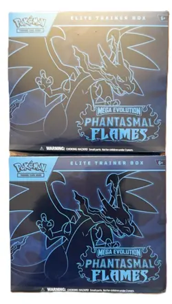 2 X Pokemon MEGA EVOLUTION PHANTASMAL FLAMES ELITE TRAINERS ETB NEW SEALED - Image 1