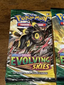 Pokemon Sword & Shield Evolving Skies Booster Pack Art Lot - Sealed - Image 2