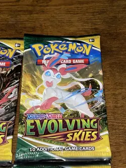 Pokemon Sword & Shield Evolving Skies Booster Pack Art Lot - Sealed - Image 3