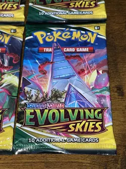 Pokemon Sword & Shield Evolving Skies Booster Pack Art Lot - Sealed - Image 5
