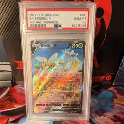 Pokemon Beedrill V Full Art Holo Ultra Rare 161/189 Astral Radiance PSA 10 - Image 3