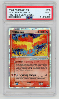 Pokemon Moltres ex 111 EX Fire Red & Leaf Green Ultra Rare Holo PSA 9 MINT - Image 1