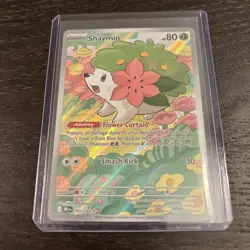 SHAYMIN 2025 POKEMON DESTINED RIVALS ILLUSTRATION RARE 185/182 - Image 1