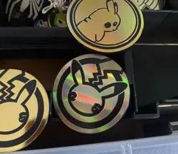 Pokemon TCG lot of Official Coins Jumbo and Standard Also Pins And Dice LG Lot - Image 3