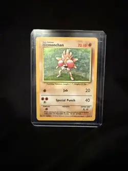 Pokemon Hitmonchan Base Set 7/102 Holo Rare 1999 Vintage - Image 1