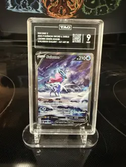 TAG 9 Suicune V GG38/GG70 Crown Zenith Ultra Rare Holo Pokemon TCG MINT - Image 1