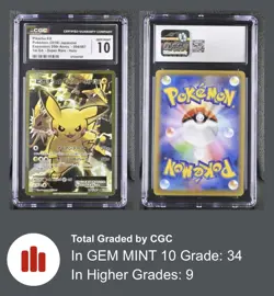 CGC 10 Pikachu EX 094/087 SR XY CP6 Expansion 20th Anniversary 1st Ed Pokemon - Image 3
