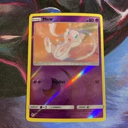 Pokemon 2019 Hidden Fates Mew 32/68 Reverse Holo Rare NM - Image 1