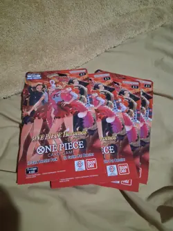 4 ONE PIECE Heroines EB-03 Lot x4 Sleeved Booster pack English - Image 1
