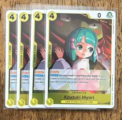 One Piece TCG - Kouzuki Hiyori Playset (x4) OP13-104 - Carrying on His Will ENG - Image 1