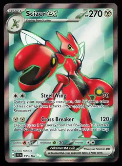 Scizor ex 195/162 Ultra Rare Temporal Forces Pokemon Card - Image 1