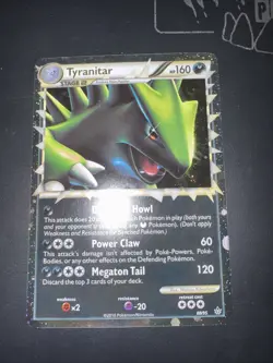 Pokemon Card TCG Tyranitar Prime Unleashed 88/95 Holo Holo Rare Prime NM / LP - Image 1