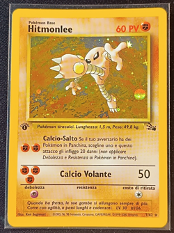 Pokemon Hitmonlee #7/62 Fossil Rare Holo 1st Edition - ITA - Vintage Cards - Image 1