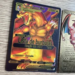Pokemon Foil Fan Art Cards Charizard Dragon De Fuego Spanish Version Bundle x 4 - Image 4