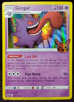 Gengar 057/198 Trick or Trade BOOster 2021 Promo Pokemon Card #CA3 - Image 1