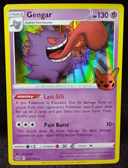 Gengar 057/198 Trick or Trade BOOster 2021 Promo Pokemon Card #CA3 - Image 2