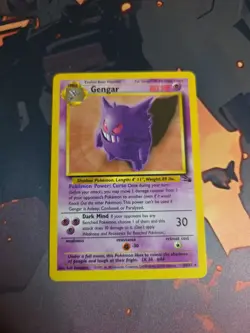Gengar 20/62 Fossil Unlimited Non Holo Rare Card Pokemon TCG WOTC MP - Image 1