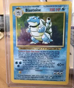 1999 Blastoise Holo Rare Pokemon Card TCG 2/102 Base Set - Image 1