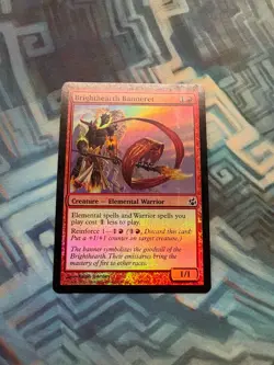 MTG Foil Brighthearth Banneret EX/LP- Morningtide - Image 1
