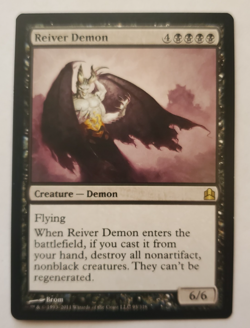 1x Reiver Demon Commander 2011 MTG Magic the Gathering LP - Image 1